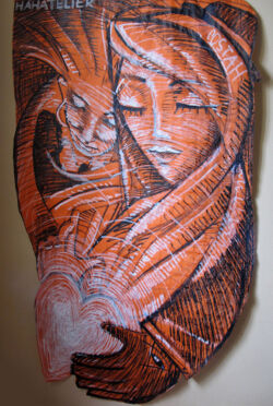 Love 2017 hahatelier Costah art collage peinture bxl porto